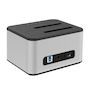Voir la diapositive 2 : QOLTEC Station d'accueil Qoltec 50316 Argenté USB 3.0 Aluminium 8 To