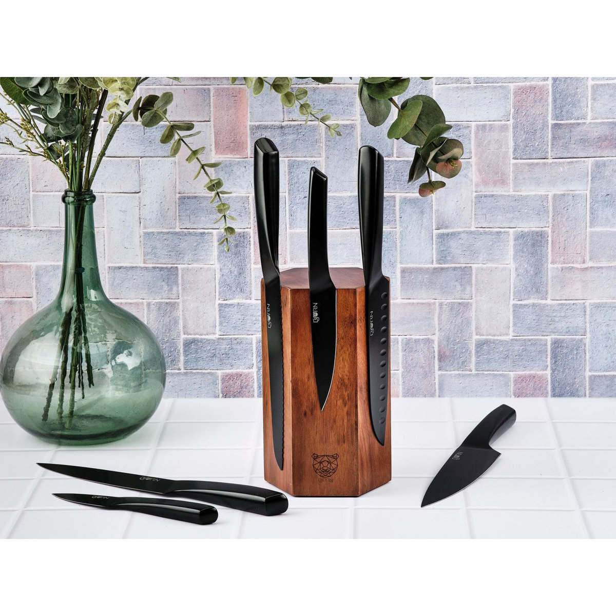 BJORN Bloc couteaux de cuisine JENSEN IMATRA - 7 pièces