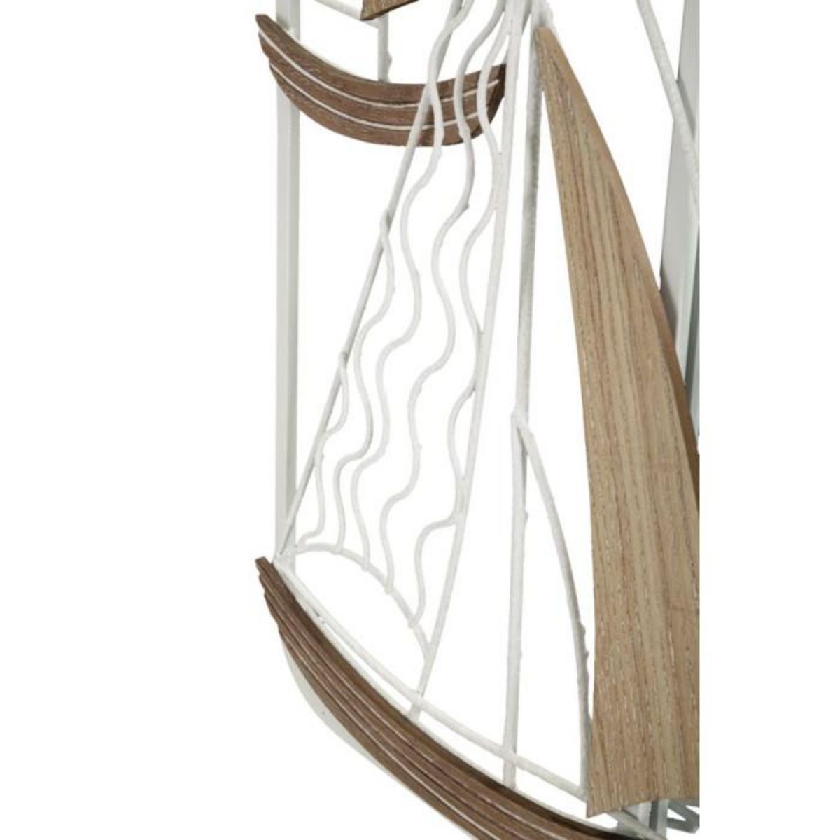 Paris Prix Miroir Mural Design  Adriatic  60cm Blanc & Naturel