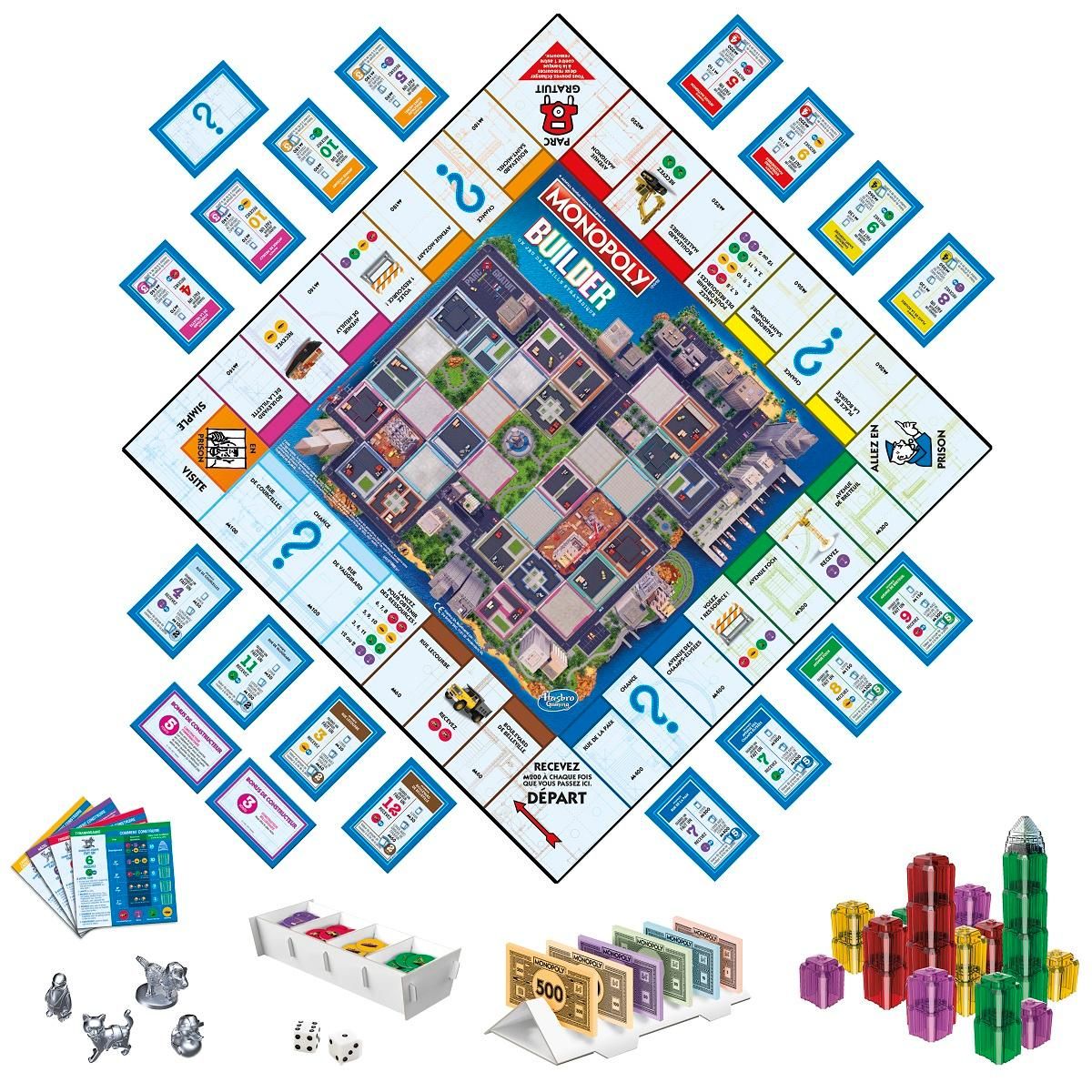 HASBRO Jeu de société -  Monopoly BUILDER