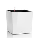 LECHUZA Cube Premium 50 - Kit Complet, blanc brillant 50 cm