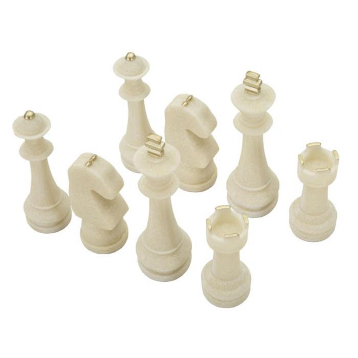 Paris Prix Lot de 8 Pièces d'Échec  Quarzy  16cm Blanc