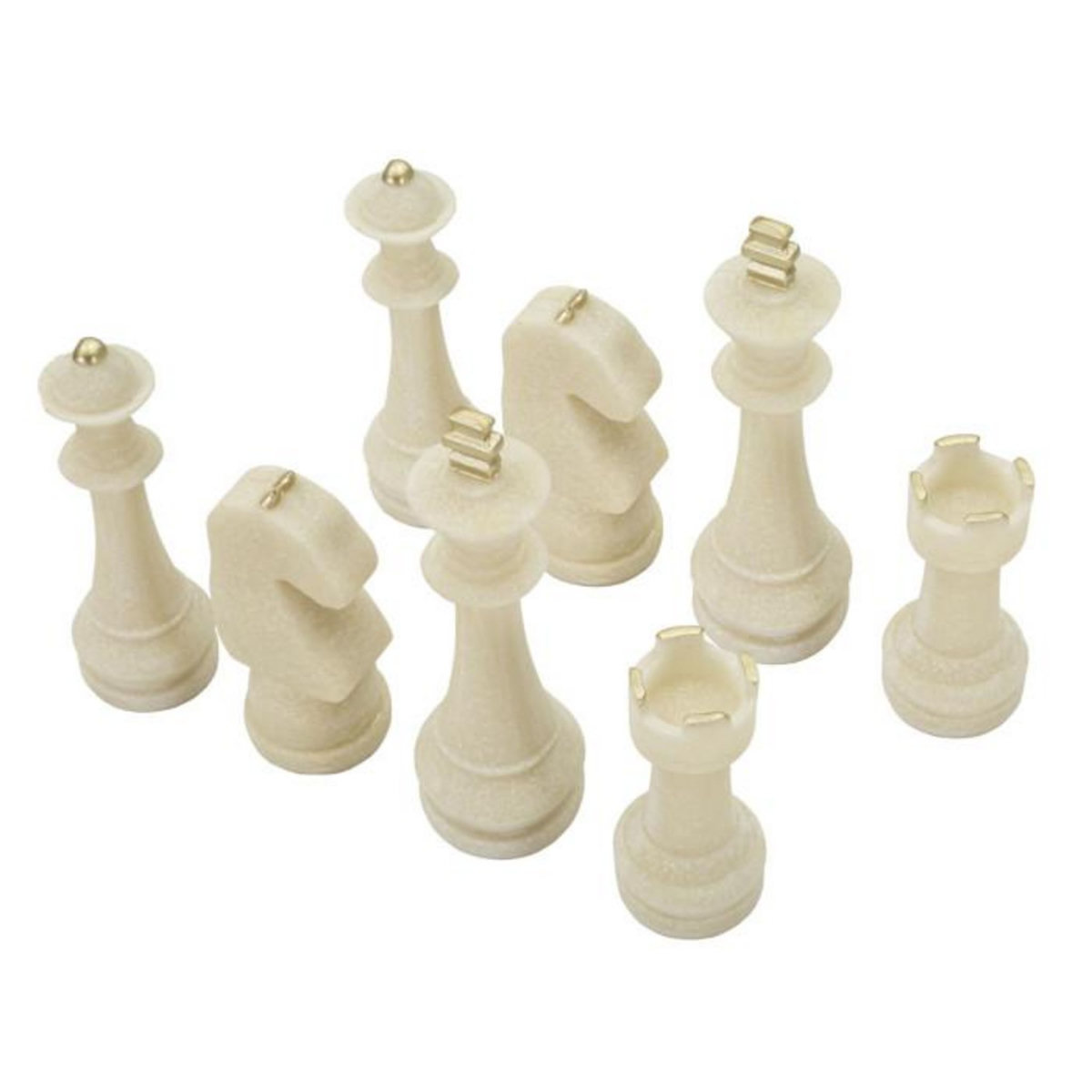 Paris Prix Lot de 8 Pièces d'Échec  Quarzy  16cm Blanc