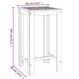 Voir la diapositive 6 : VIDAXL Ensemble de bar de jardin 5 pcs bois d'acacia solide