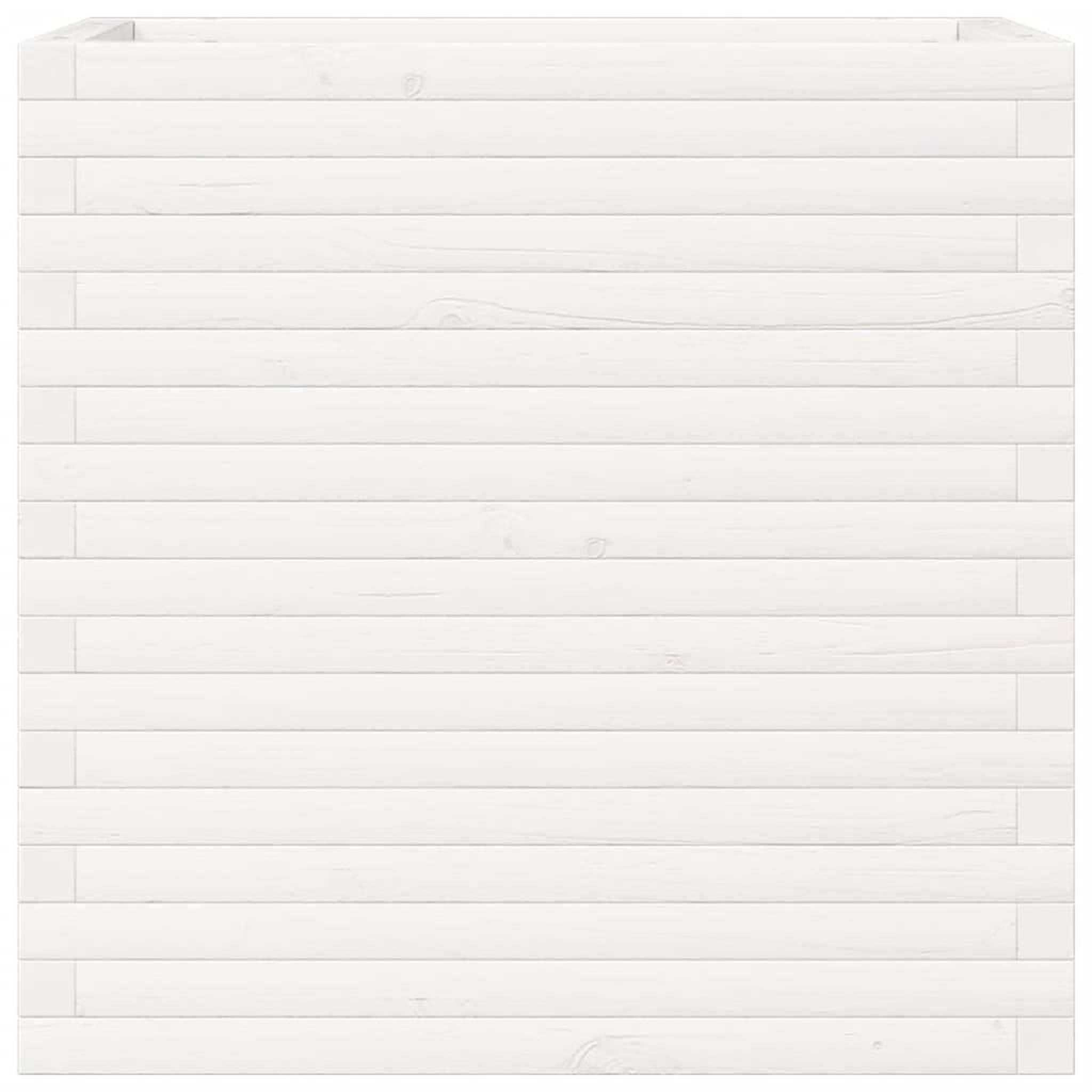Voir la diapositive 5 : VIDAXL Jardiniere blanc 70x40x68,5 cm bois de pin massif