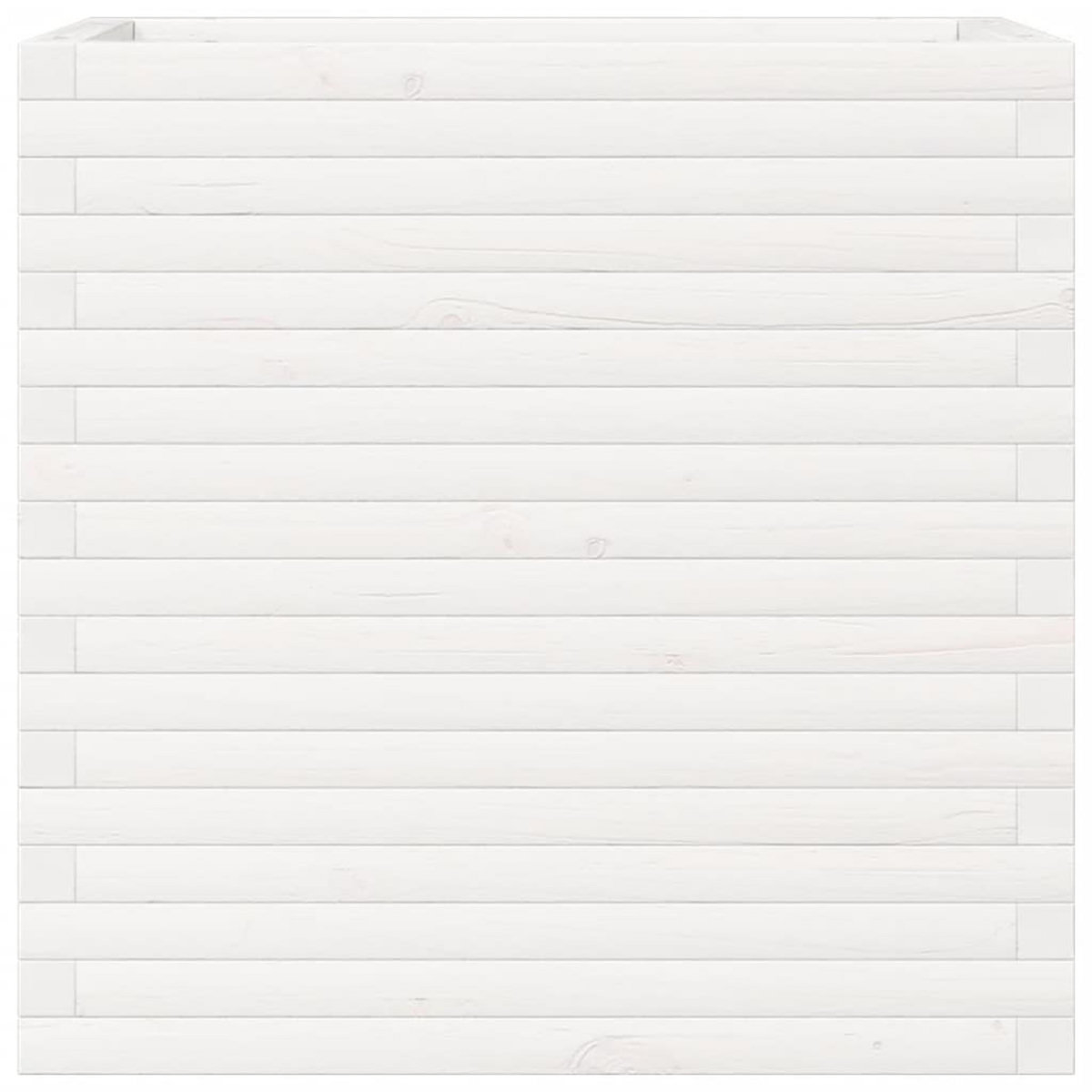 VIDAXL Jardiniere blanc 70x40x68,5 cm bois de pin massif