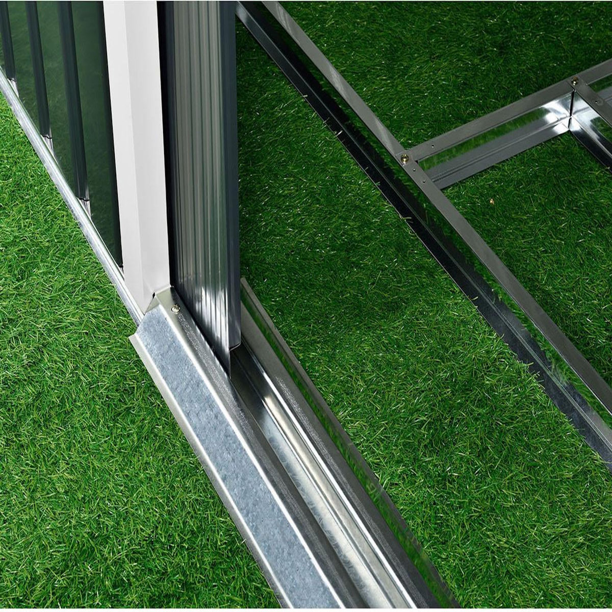 Habitat et Jardin Abri de jardin métal  Vegas  - 8,83 m² - Gris