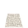 Voir la diapositive 3 : Paris Prix Plaid en Coton  Courbes  130x180cm Blanc