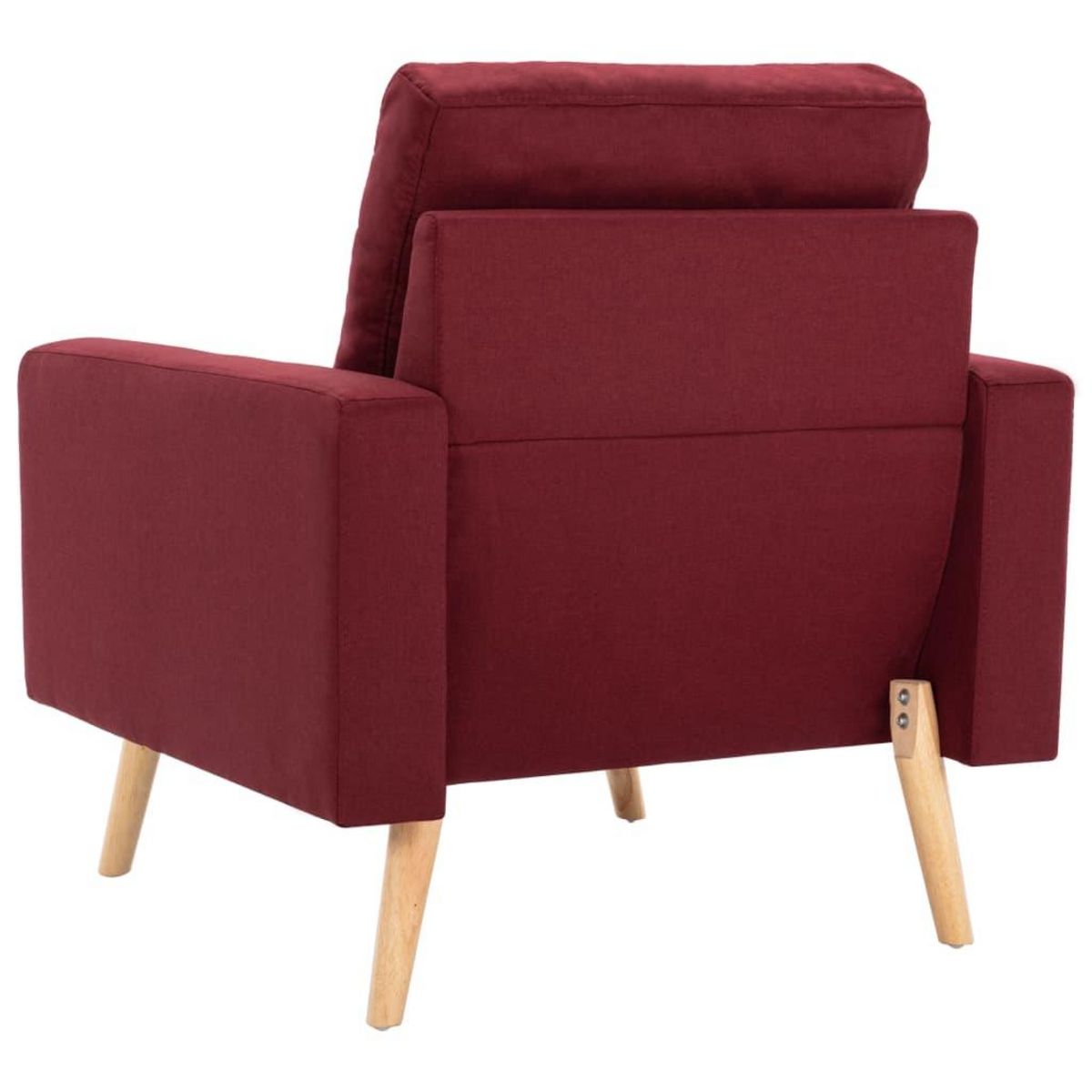 VIDAXL Fauteuil Rouge bordeaux Tissu