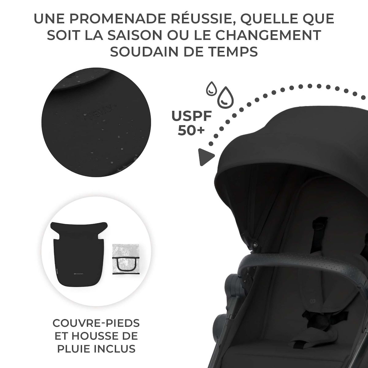 KINDERKRAFT Poussette 4en1 newly pratique et confortable