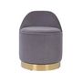 Voir la diapositive 2 : Paris Prix Tabouret Pivotant en Velours  Viktor  68cm Gris