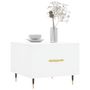 Voir la diapositive 3 : VIDAXL Table basse blanc 50x50x40 cm bois d'ingenierie