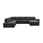 Voir la diapositive 5 : BEST MOBILIER Chuck - canapé panoramique xxl - convertible avec coffre - 7 places - gauche