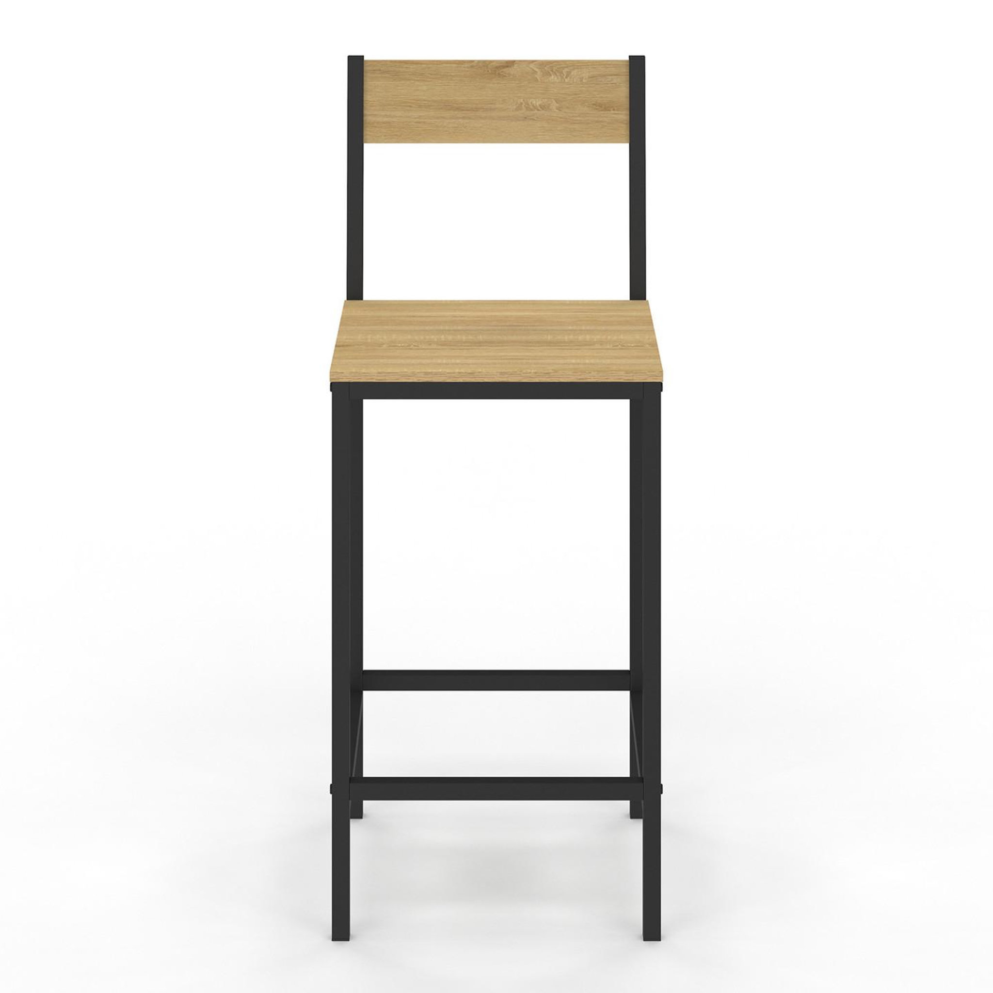 Voir la diapositive 3 : ID MARKET Lot de 4 tabourets de bar detroit avec dossier chaise de cuisine design industriel