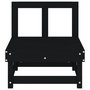 Voir la diapositive 4 : VIDAXL Canapes centraux de jardin 2 pcs noir bois de pin massif