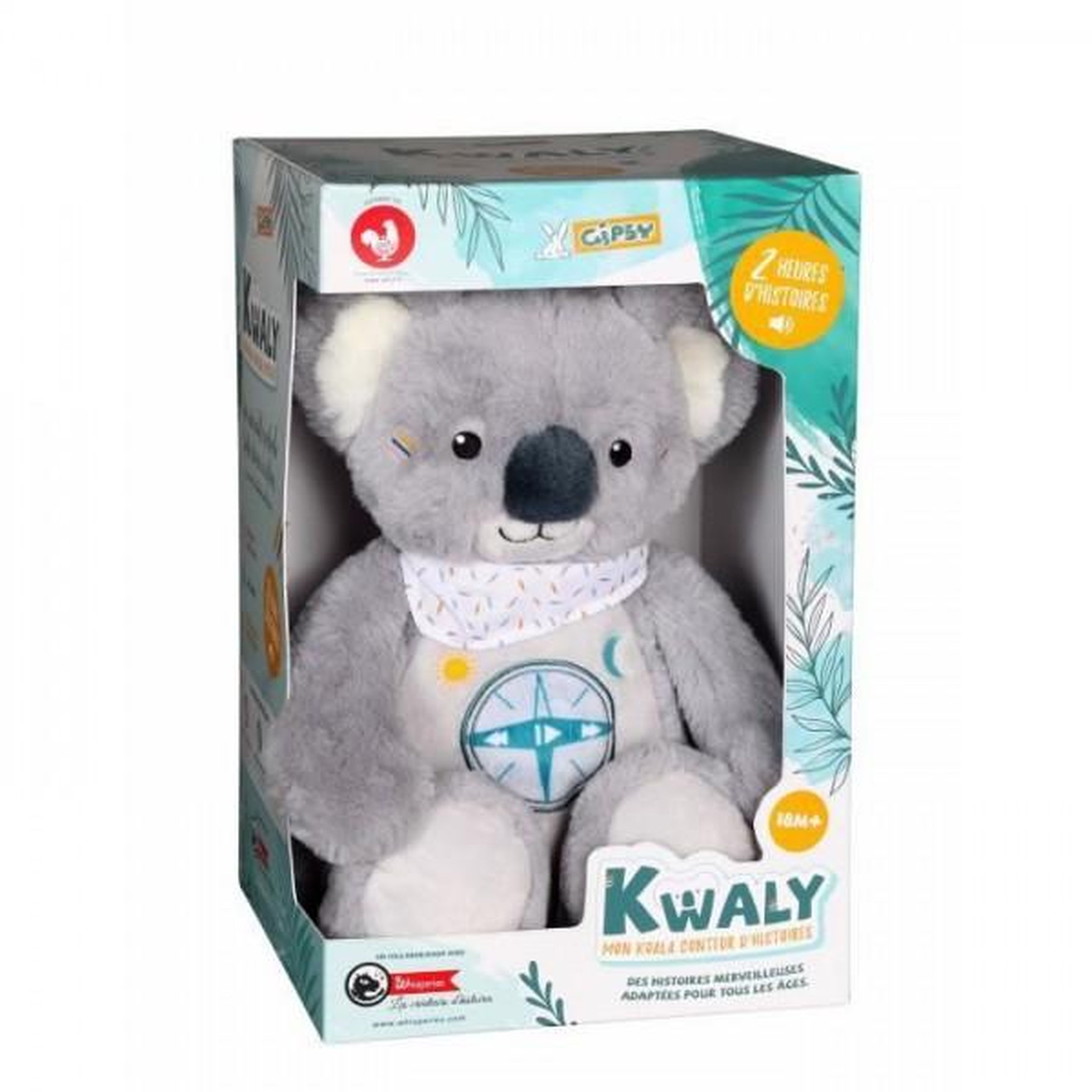 Voir la diapositive 2 : Gipsy Gipsy Toys - KWALY- Koala conteur d'Histoires - Peluche Qui Parle Interactive -Version française - 2 Heures de Contes Merveille