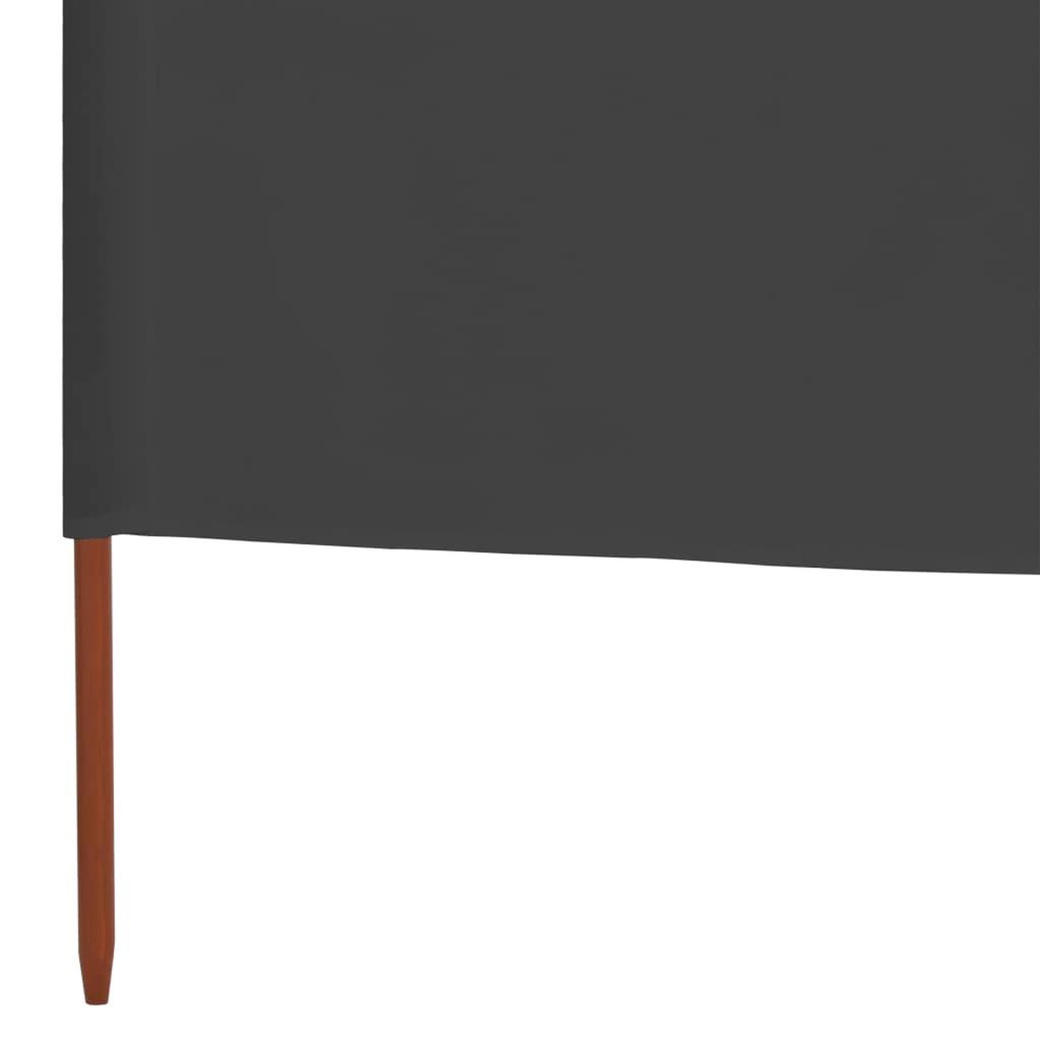Voir la diapositive 5 : VIDAXL Paravent 5 panneaux Tissu 600 x 160 cm Anthracite