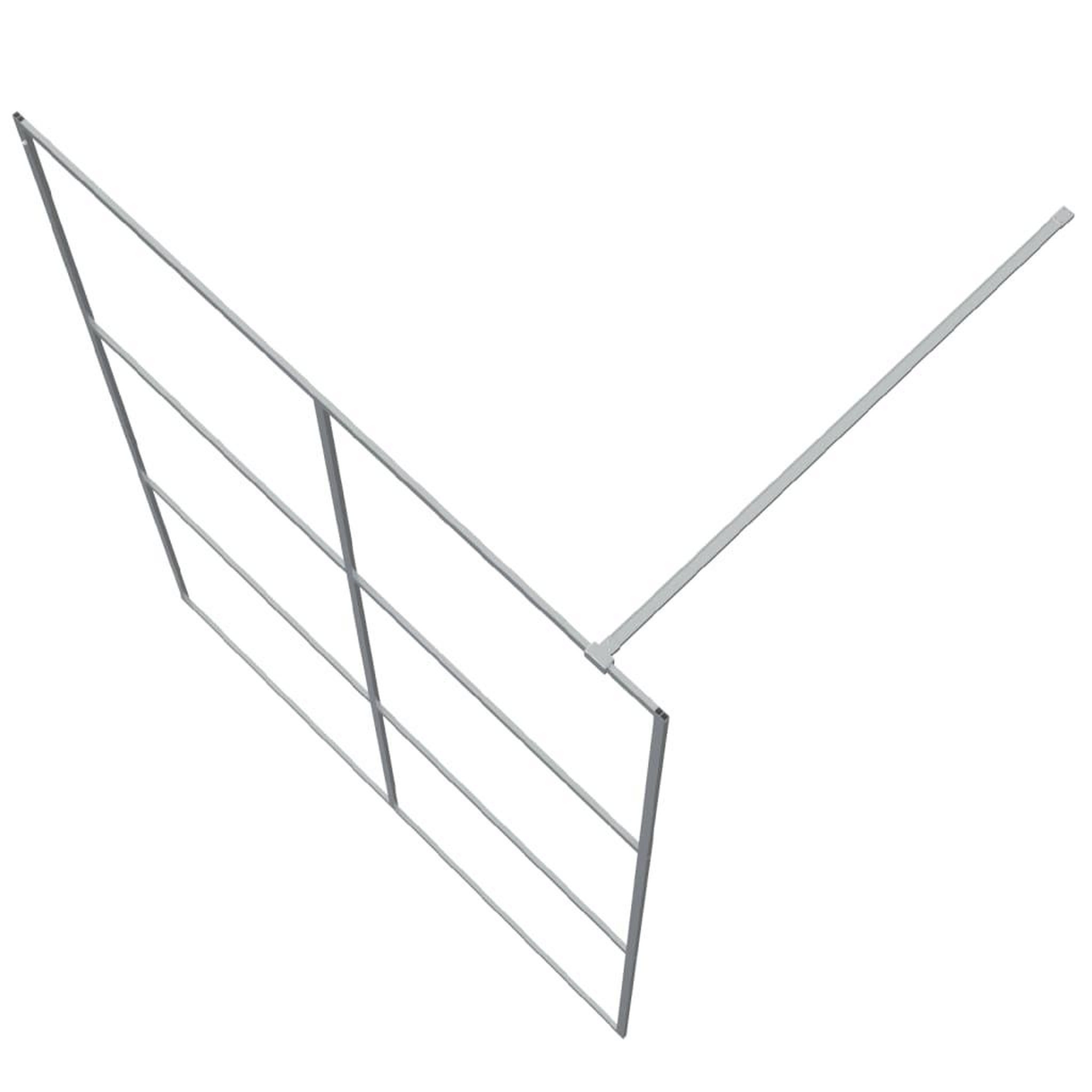 Voir la diapositive 5 : VIDAXL Paroi de douche Argente 140x195 cm Verre ESG transparent