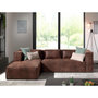 Voir la diapositive 2 : LISA DESIGN Stella - canapé d'angle - 4 places - style industriel - gauche