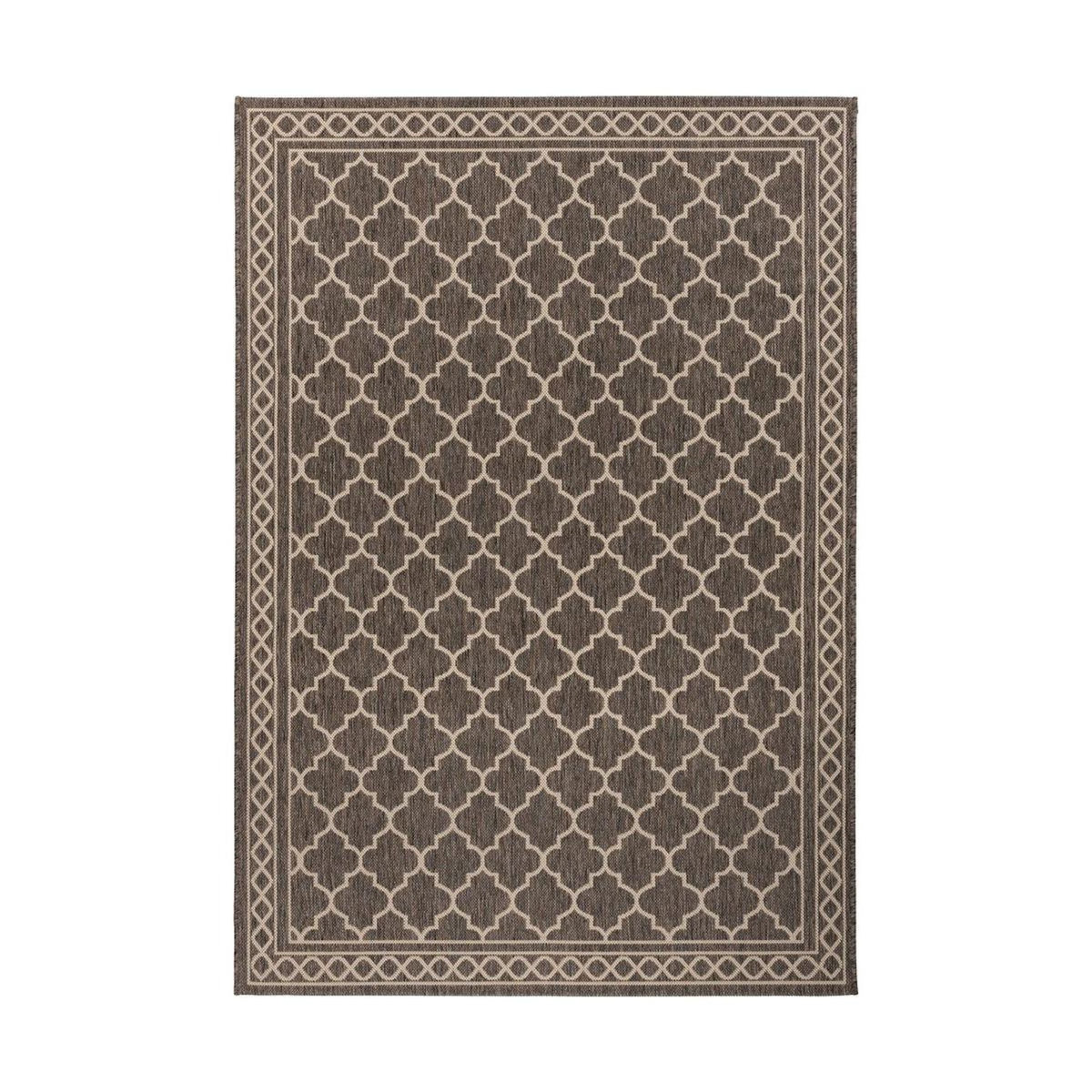 Paris Prix Tapis à Motifs à Poils Plats  Splash  Marron