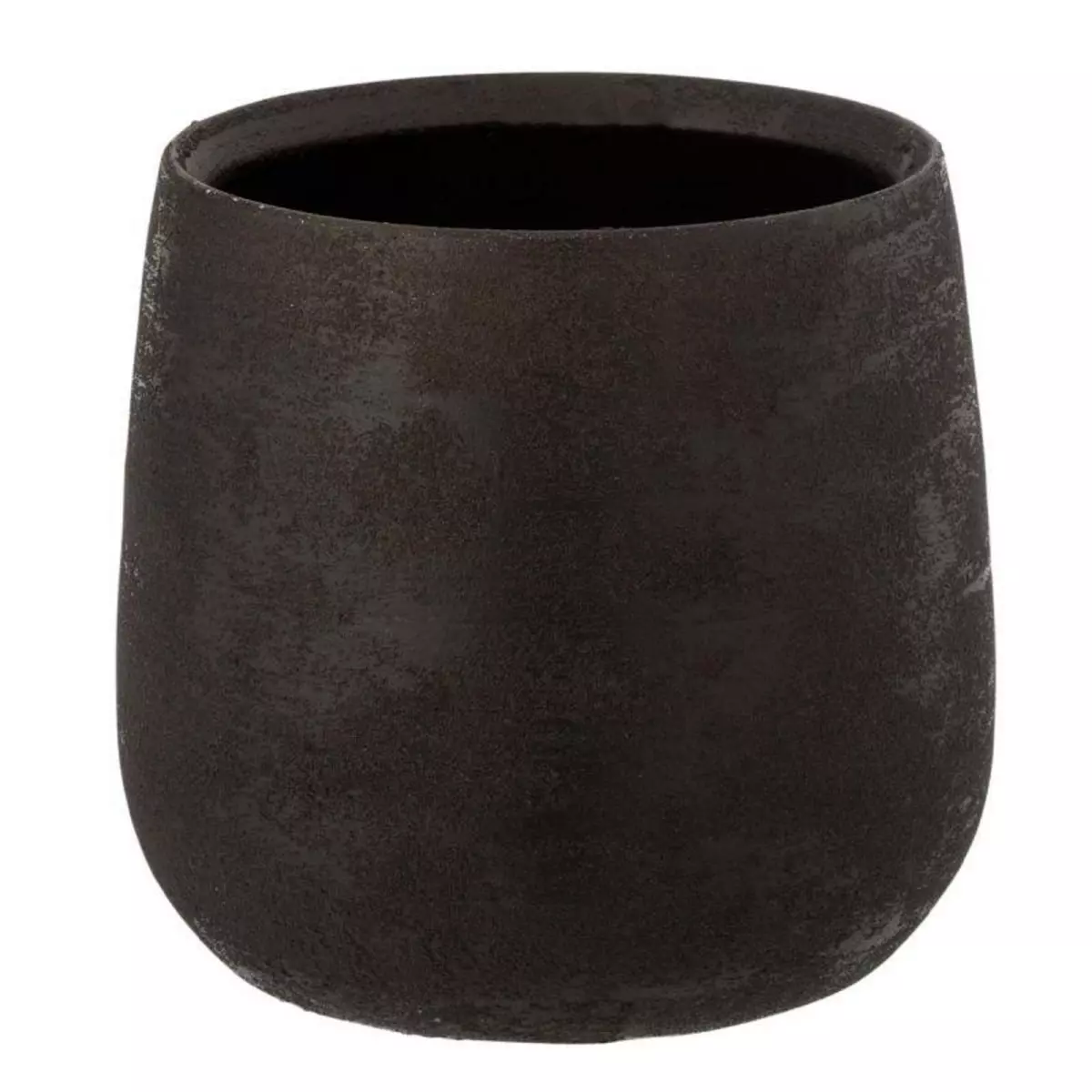 Paris Prix Cache-Pot en Céramique  Irrégulier  22cm Noir