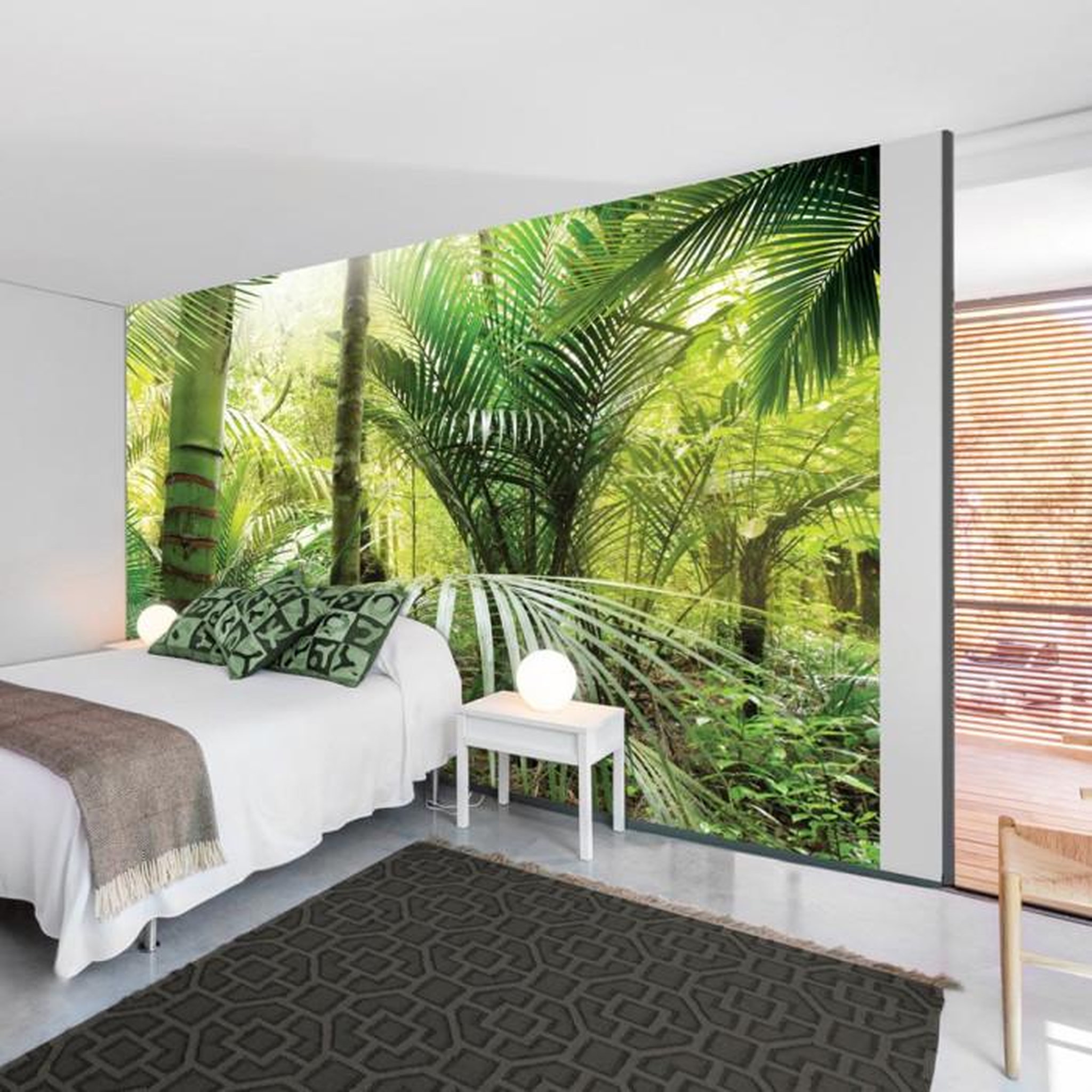 Paris Prix Papier Peint  Green Alley. Coloris disponibles : Multicolore