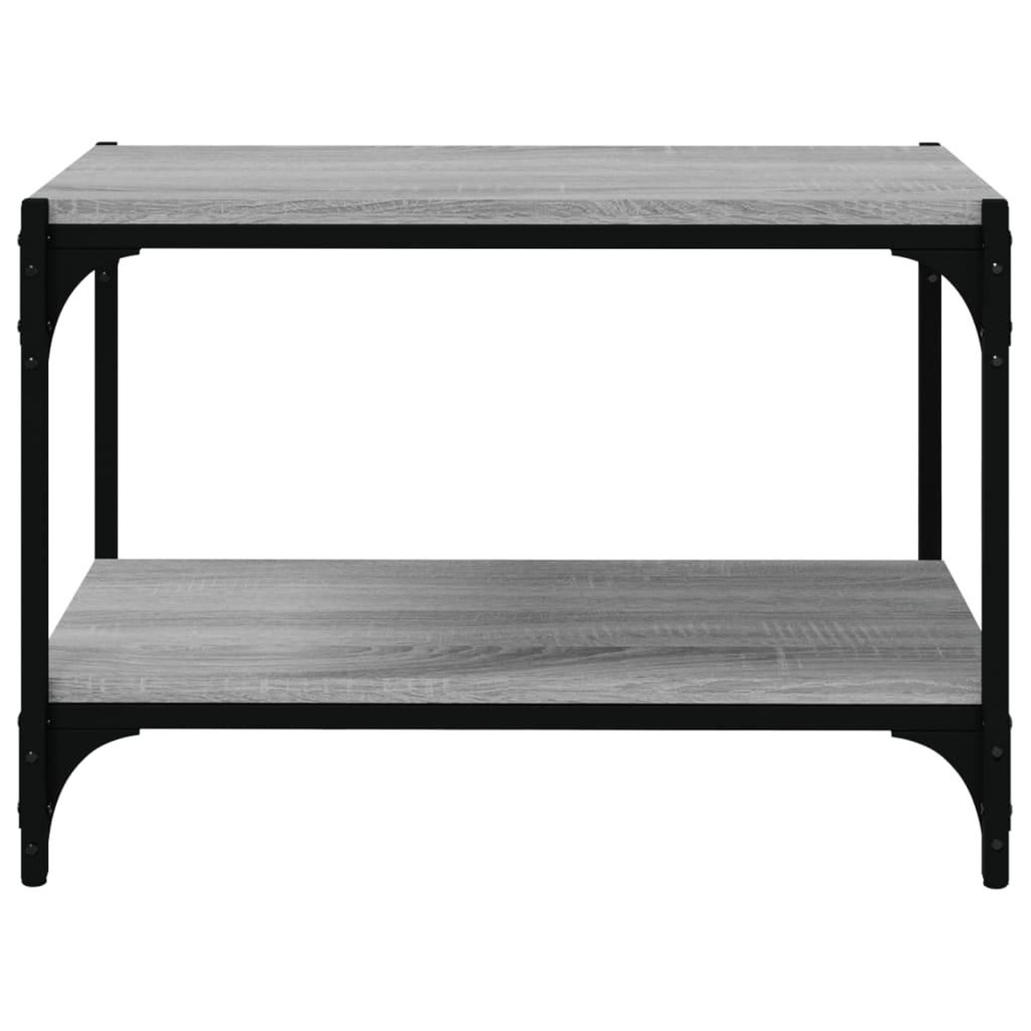 Voir la diapositive 5 : VIDAXL Meuble TV Sonoma gris 60x33x41 cm Bois d'ingenierie et acier