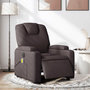Voir la diapositive 1 : VIDAXL Fauteuil de massage inclinable electrique Marron fonce Tissu