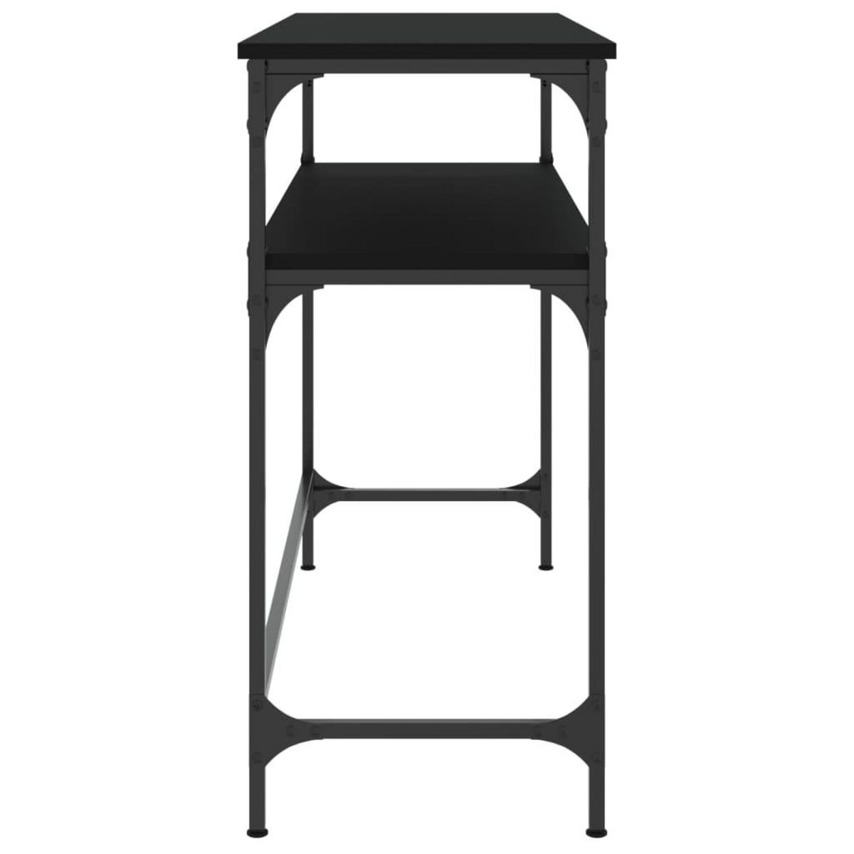 VIDAXL Table console noir 100x35,5x75 cm bois d'ingenierie