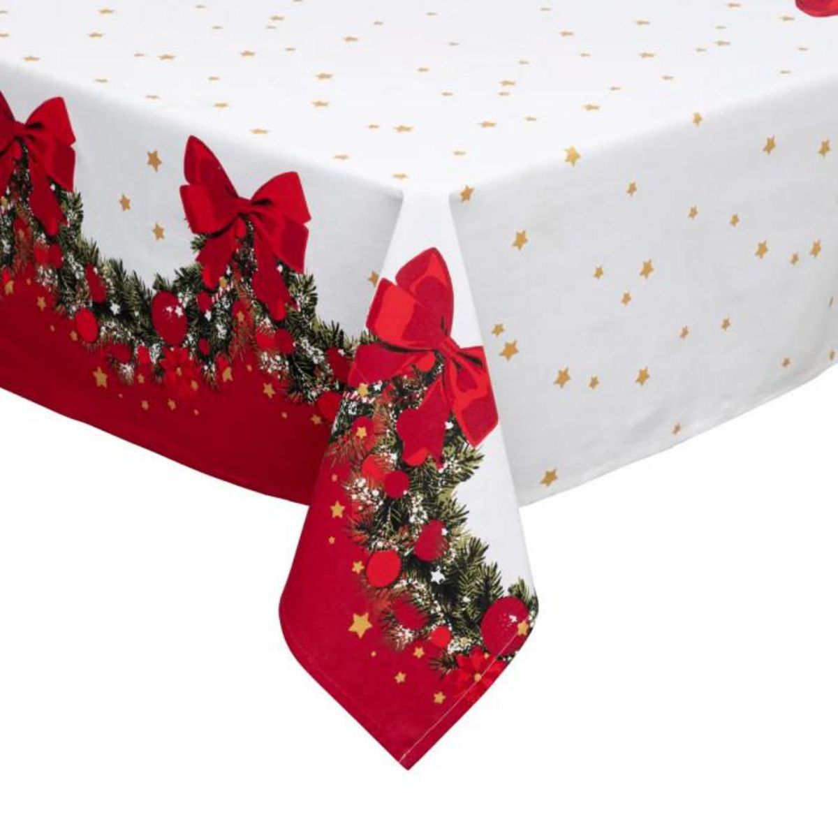 ATMOSPHERA Nappe de Noël  Guirlande  140x360cm Multicolore