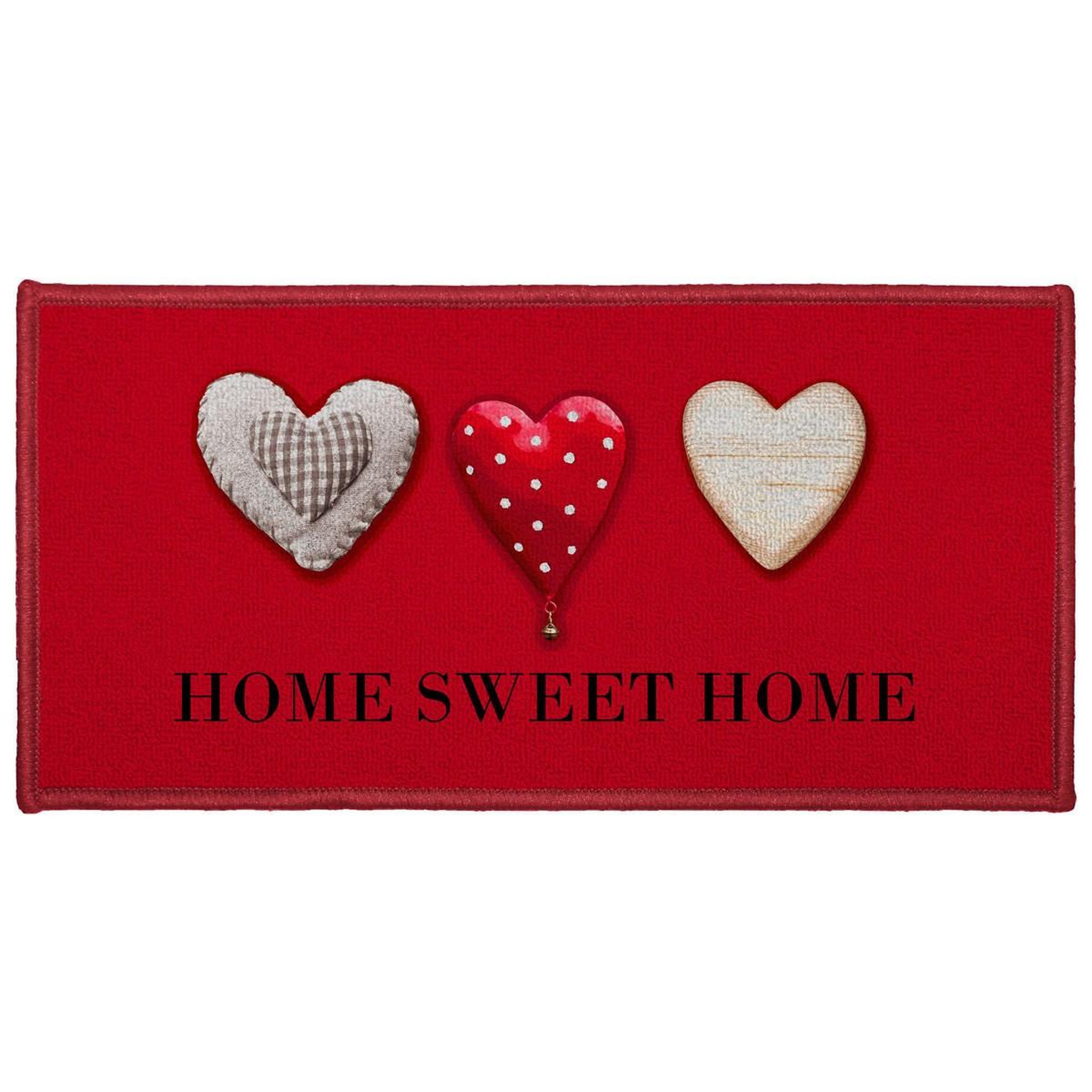 Douceur d'Intérieur Tapis déco  home passion  50x120cm rouge