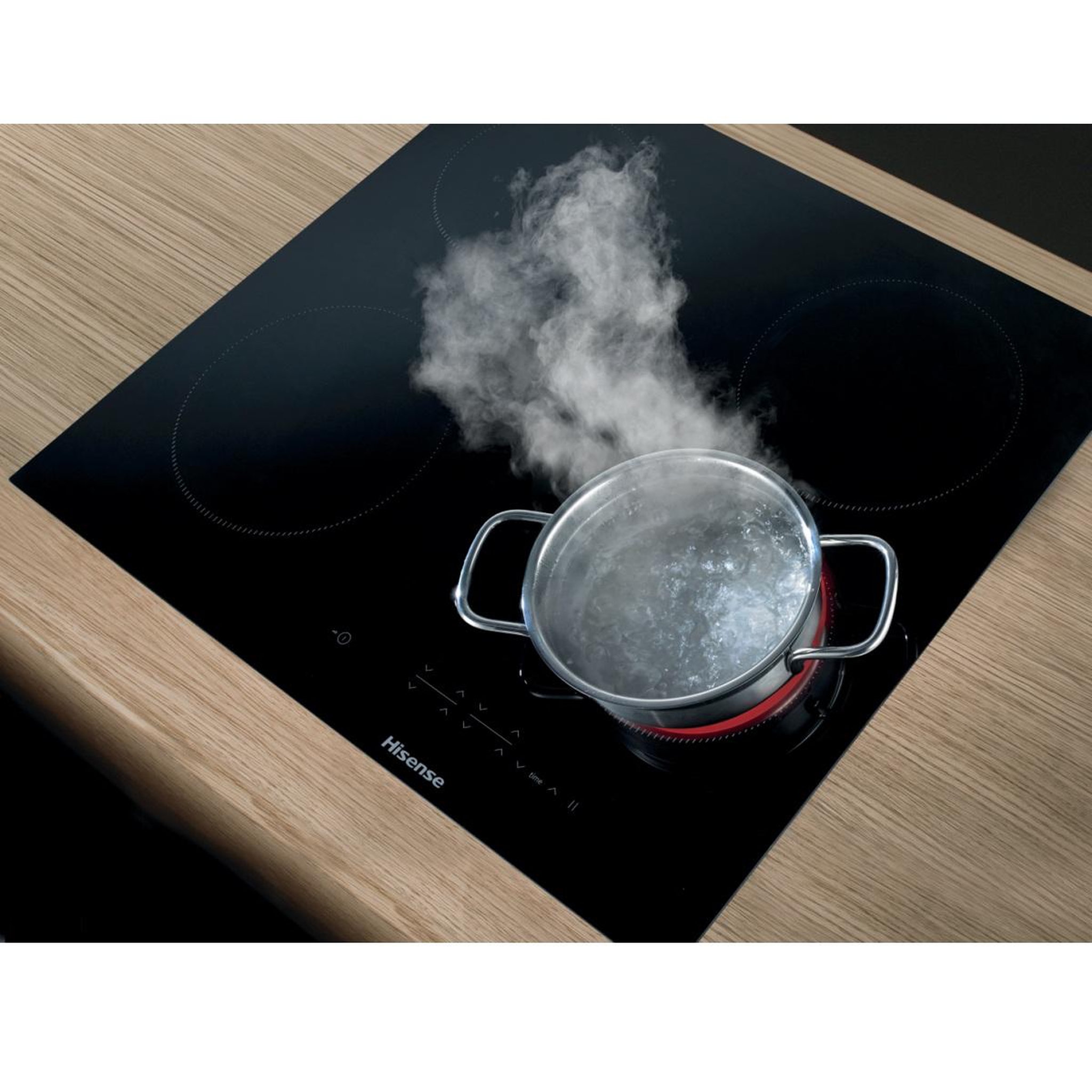 Voir la diapositive 5 : Hisense Table de cuisson vitrocéramique 60cm 4 feux 6000w noir - e6431cb