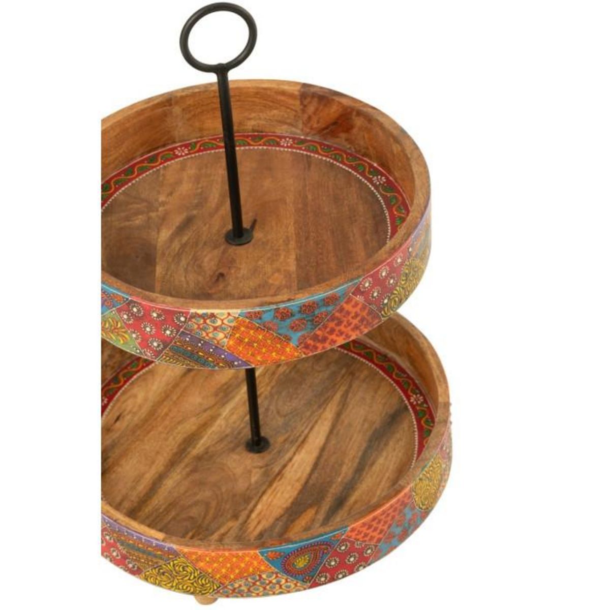 Paris Prix Plateau 2 Niveaux en Bois  Delhi  53cm Multicolore