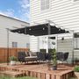 Voir la diapositive 2 : OUTSUNNY Toile de rechange pour pergola rétractable 3 x 3 m polyester haute densité 180 g/m² imperméabilisé gris