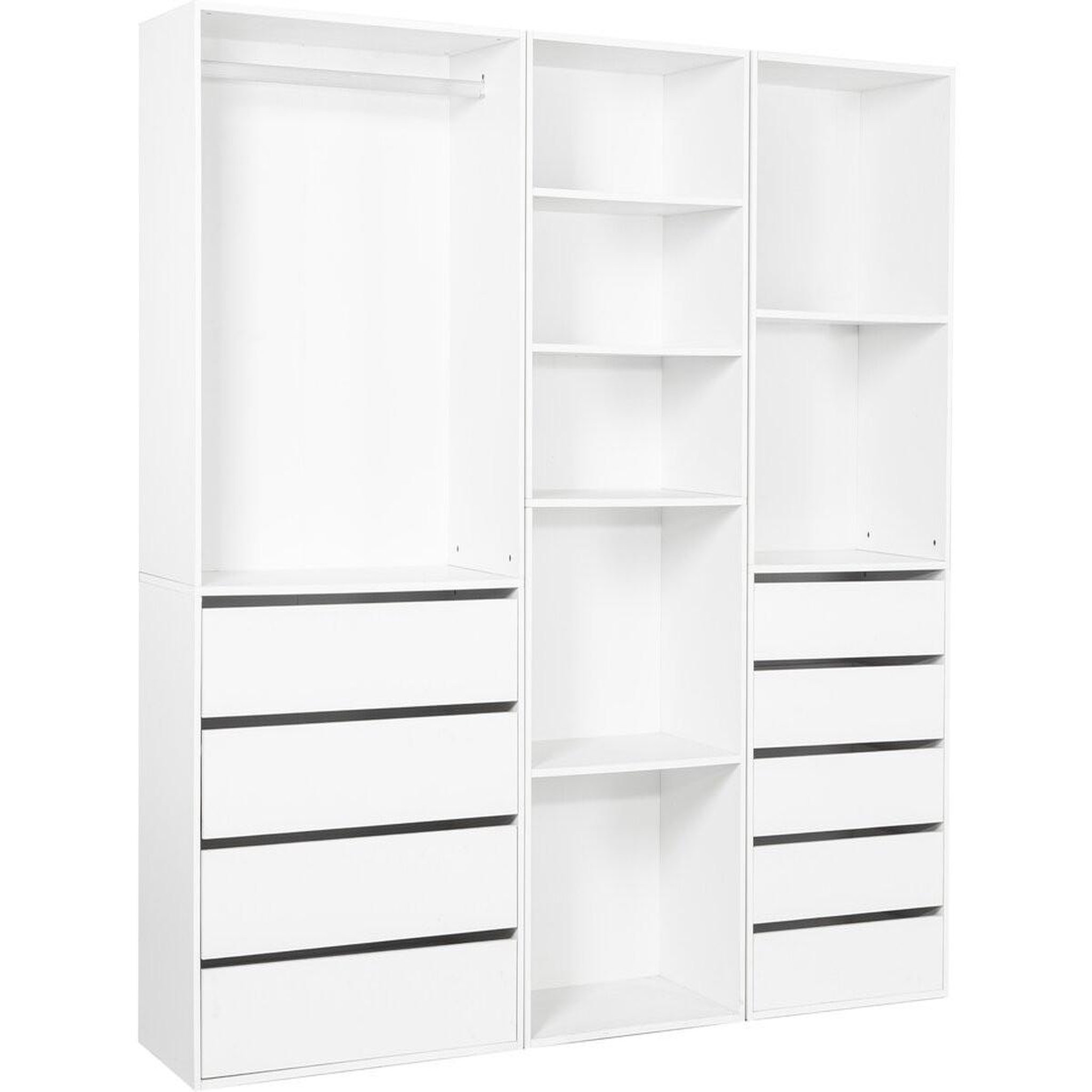 Habitat et Jardin Kit dressing   opéra   modulable - 3 éléments - blanc