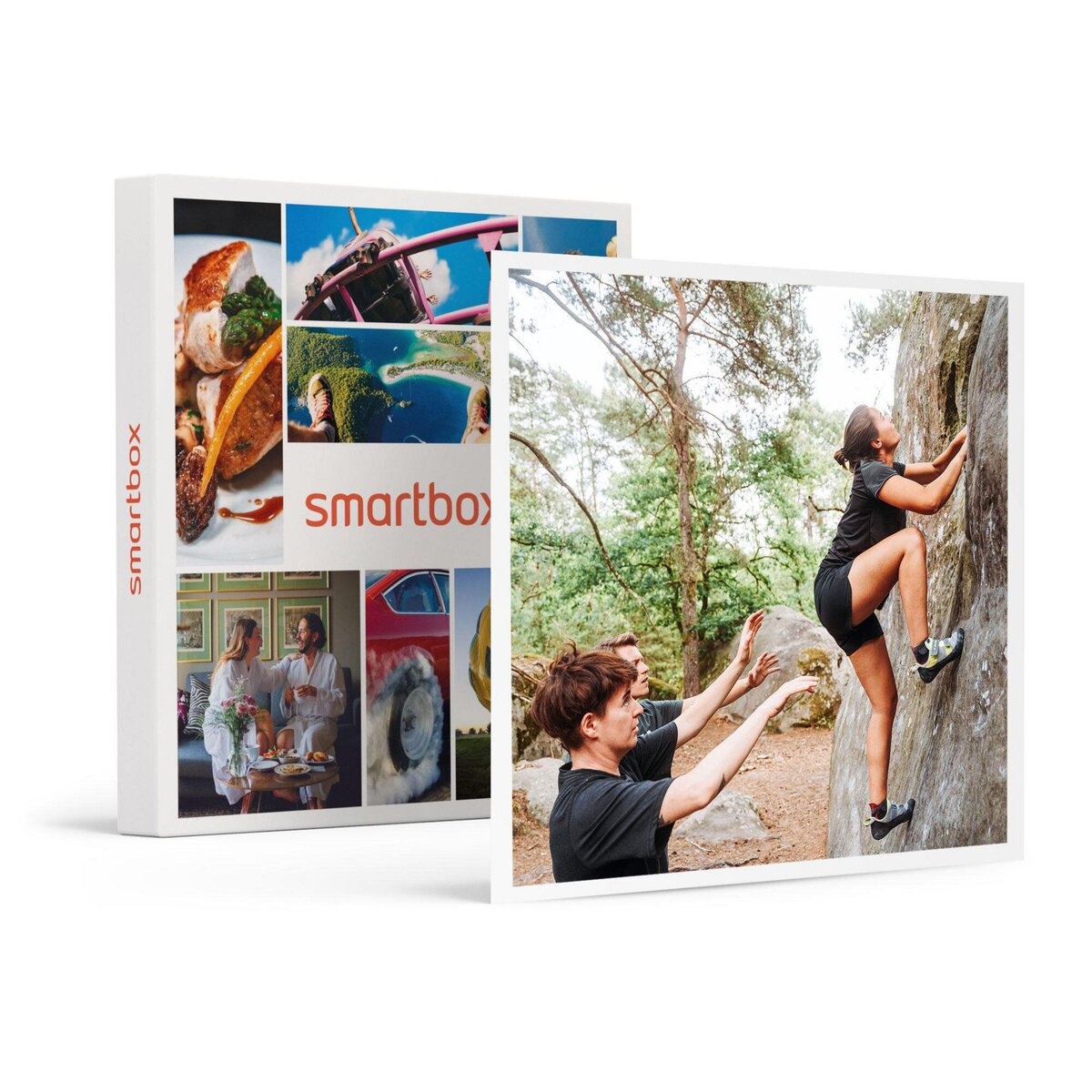 Smartbox Escalade à Fontainebleau pour 4 personnes : 1 journée - Coffret Cadeau Sport & Aventure