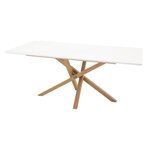 Paris Prix Table à Manger  Piazza  180cm Blanc & Naturel