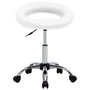 Voir la diapositive 2 : VIDAXL Chaise pivotante a manger Blanc Similicuir