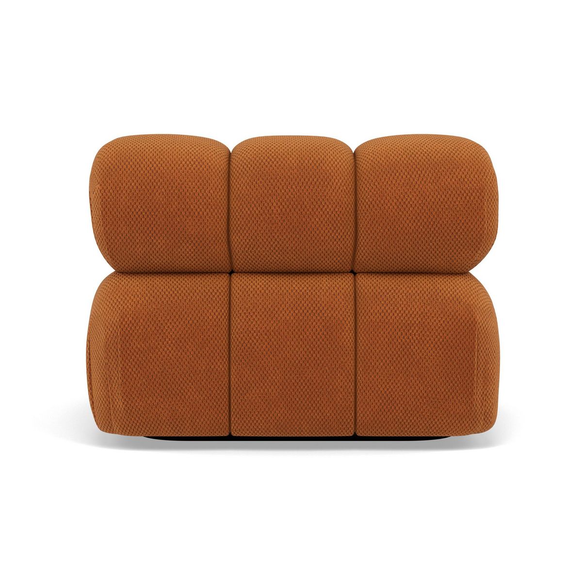 LISA DESIGN Ruby - module d'assise droit en velours texturé