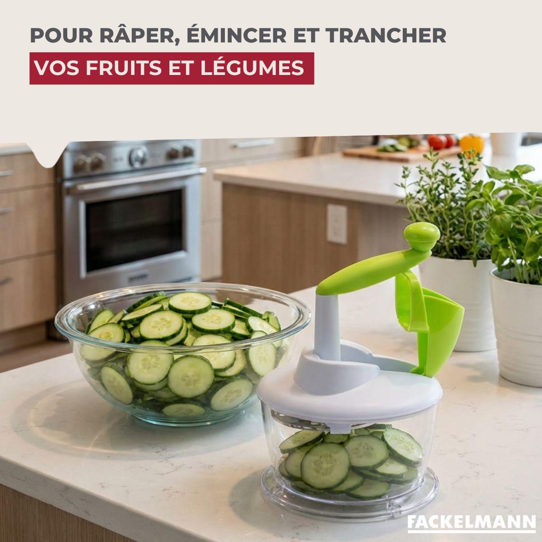 Voir la diapositive 5 : Fackelmann Râpe à légumes 5 grilles inox 19 cm fackelmann