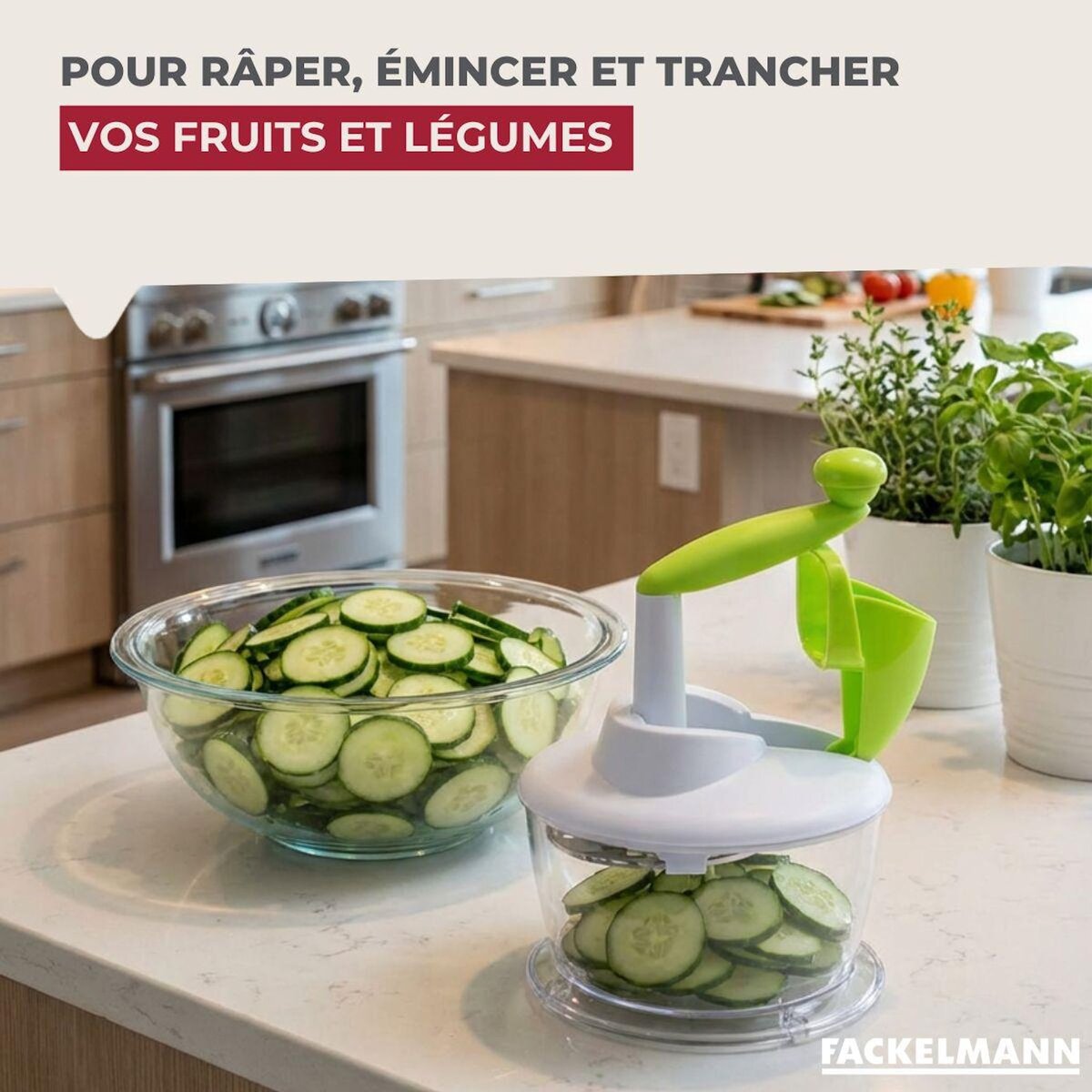 Fackelmann Râpe à légumes 5 grilles inox 19 cm Fackelmann