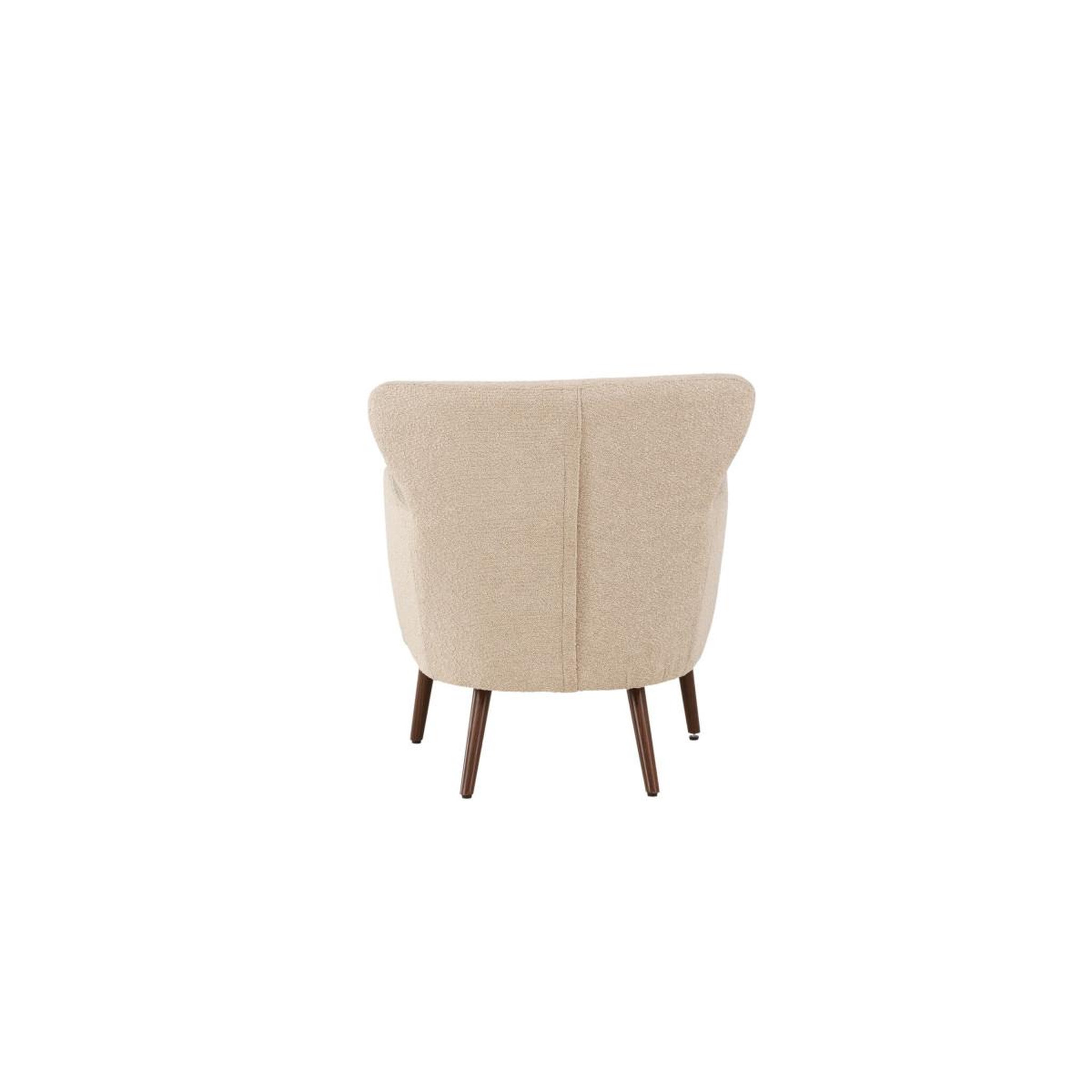 Voir la diapositive 5 : Paris Prix Fauteuil design bouclette  lincoln  85cm beige