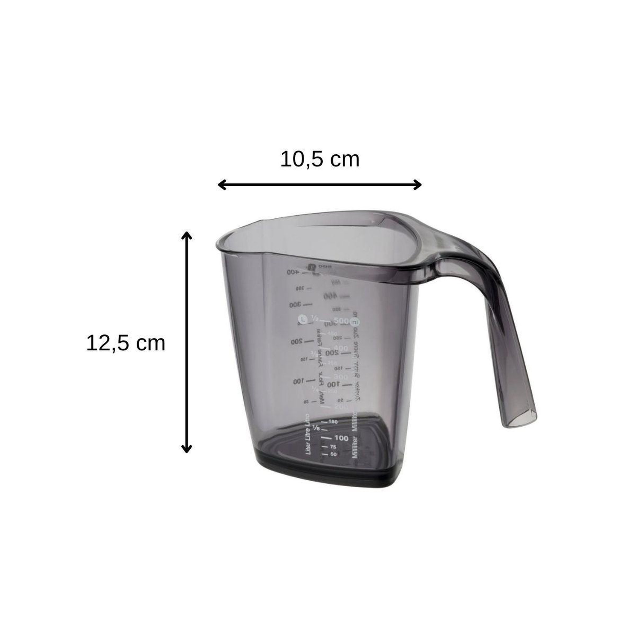 Voir la diapositive 3 : DR.OETKER Verre doseur gradué en plastique de 500 ml dr.oetker