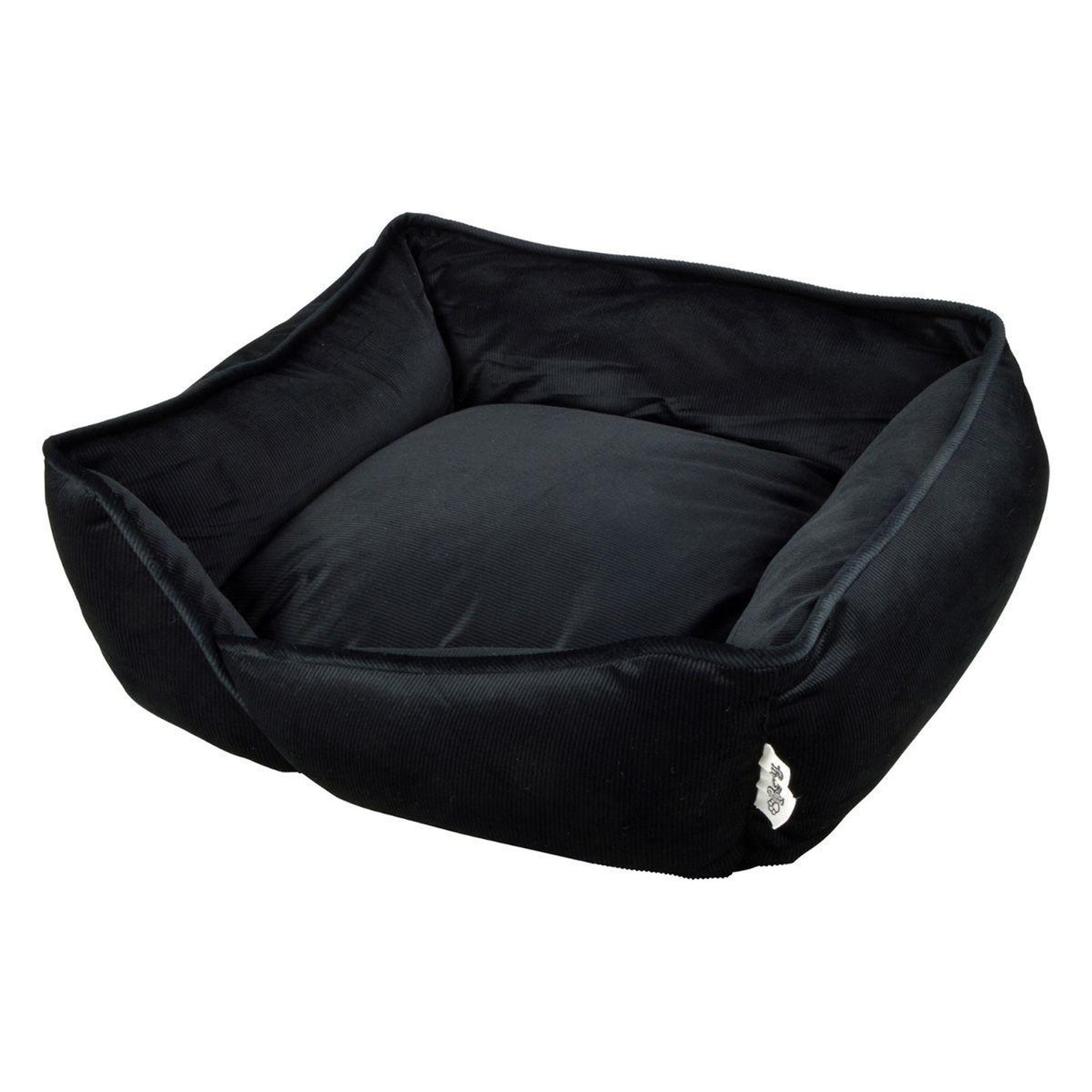 Voir la diapositive 1 : LOVE STORY Panier chien & chat velours  crafty  65cm noir