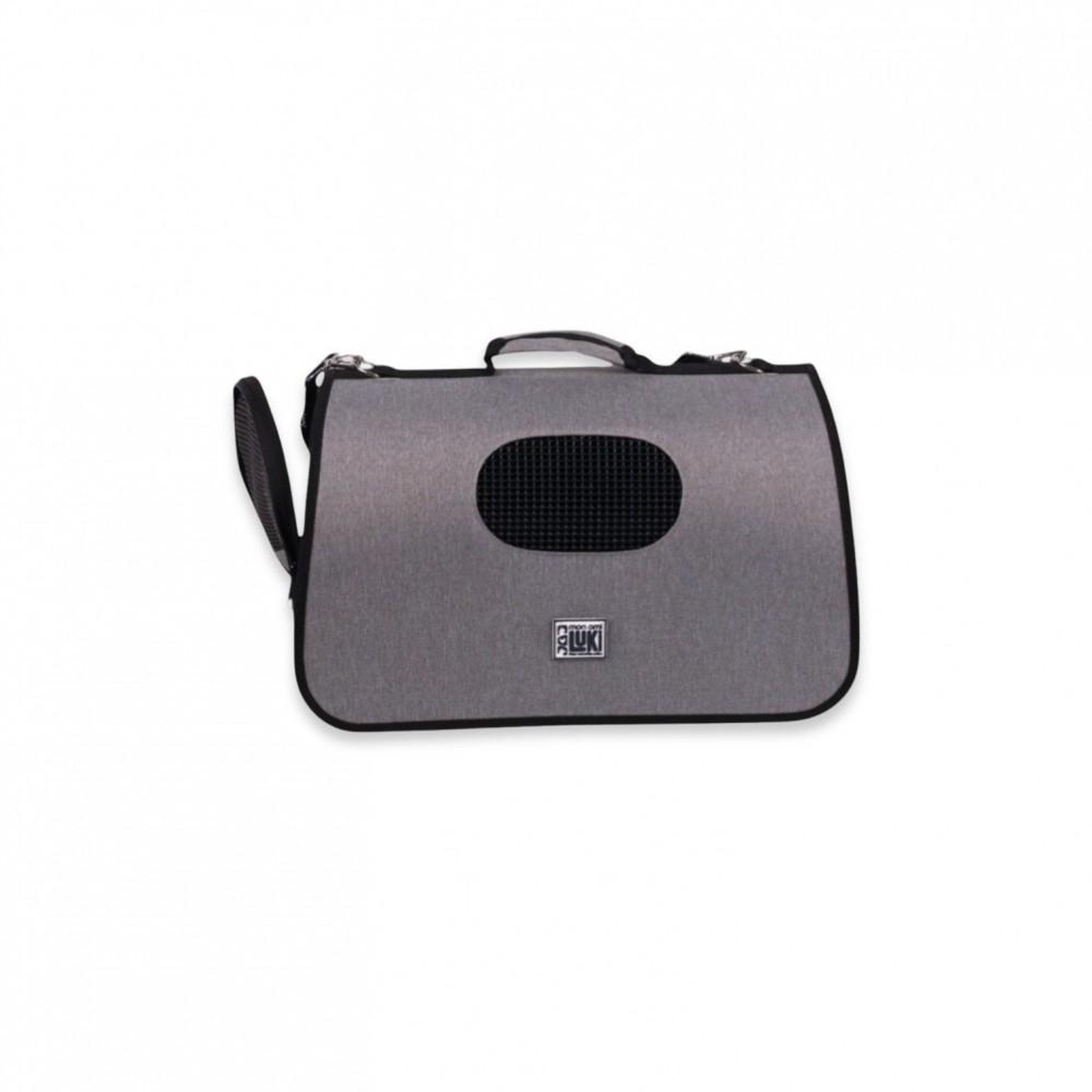 MON AMI LUKI Sac de transport tunnel pour chien et chat. Coloris disponibles : Noir, Gris
