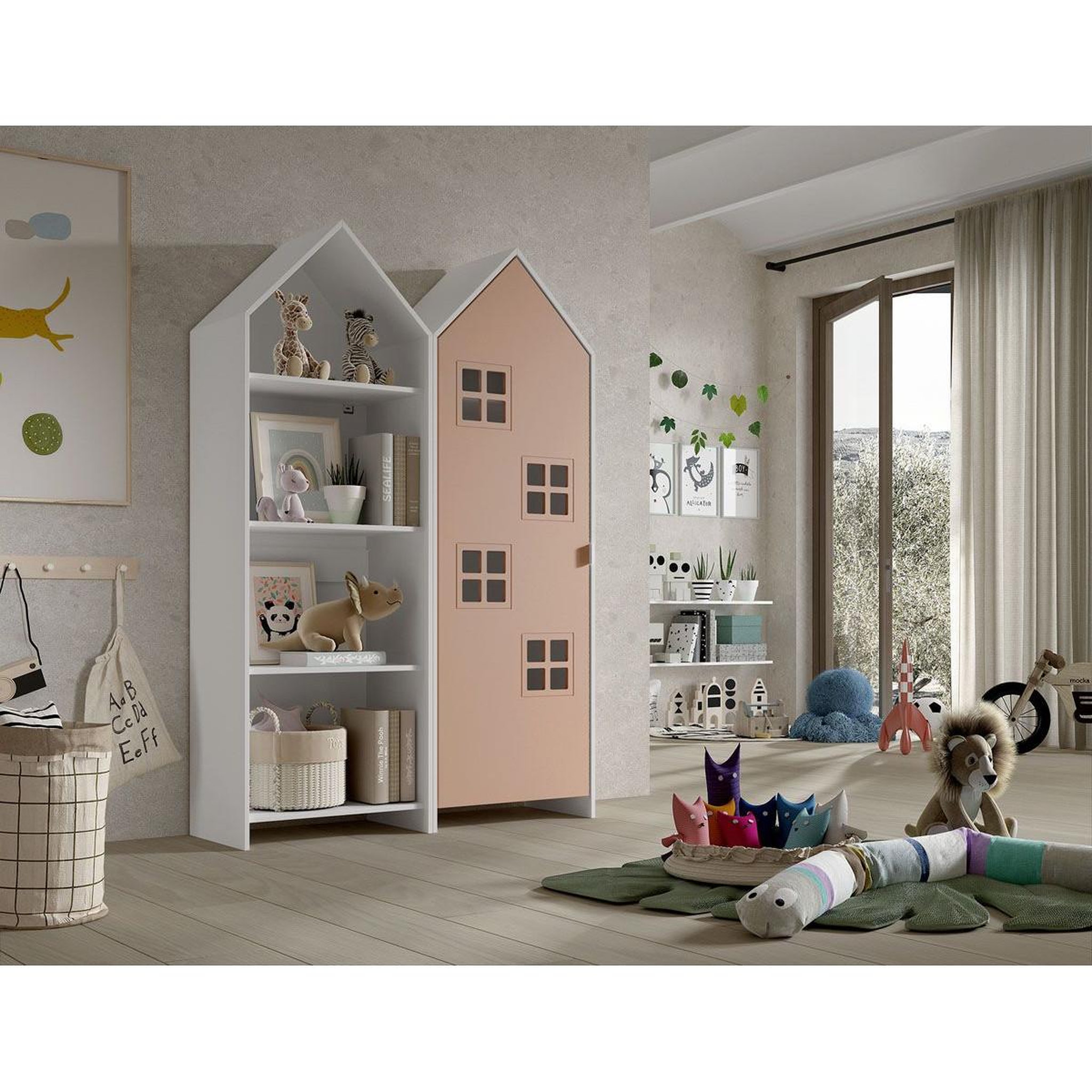 Voir la diapositive 3 : Vipack Combinaison D'armoires 2 Parties Casami Bruges rose