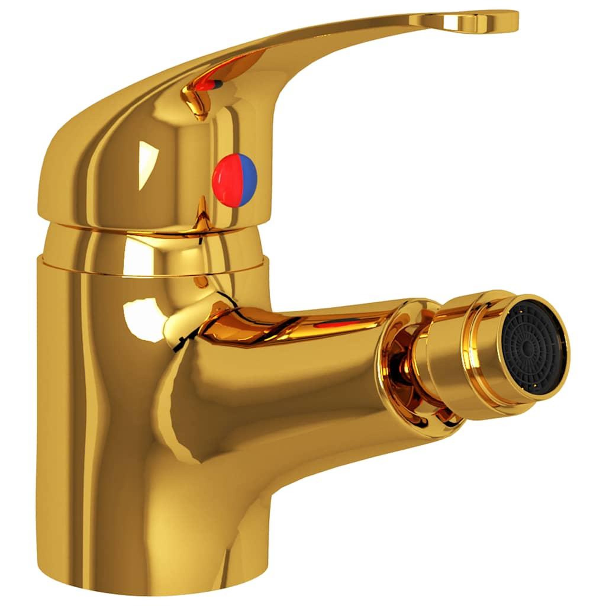 Voir la diapositive 3 : VIDAXL Mitigeur de bidet de salle de bain Dore 13x12 cm