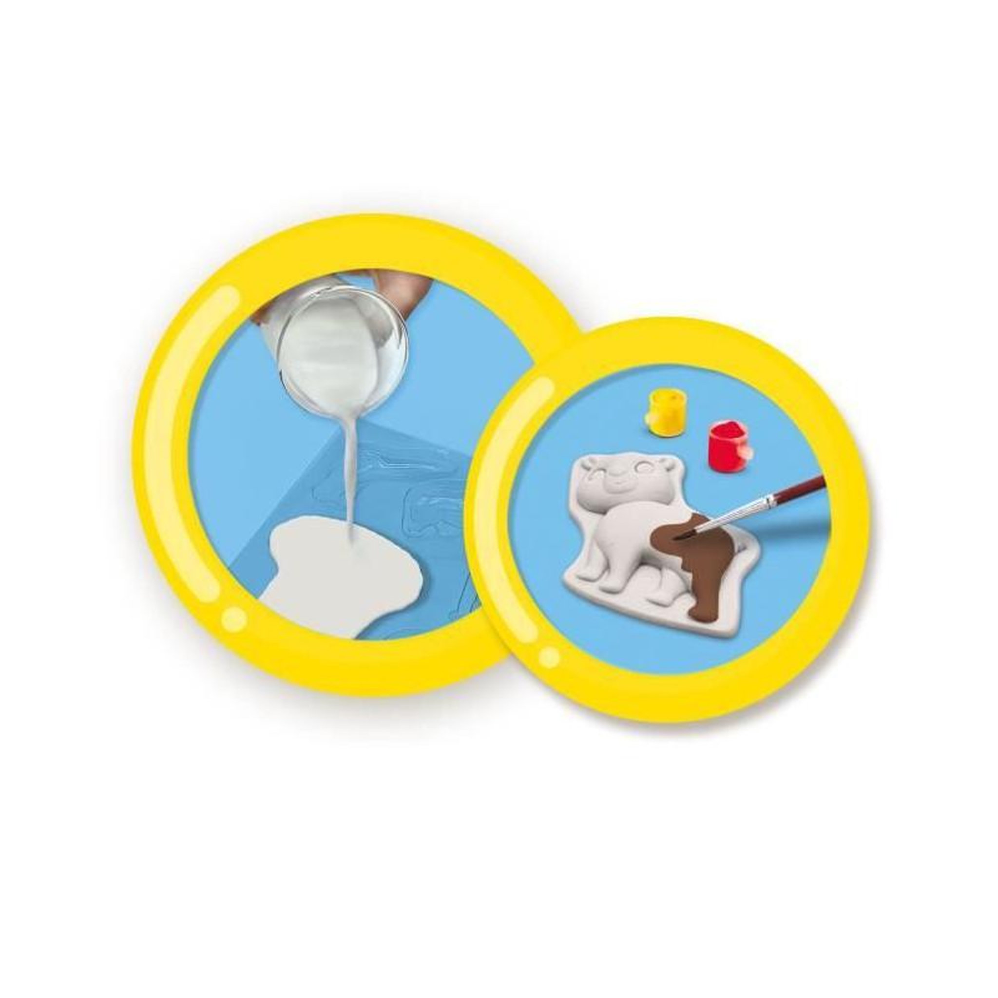 Voir la diapositive 4 : SES Creative Moulage et peinture - Animaux de la foret - SES CREATIVE - Fabriqués a partir de plastique recyclé