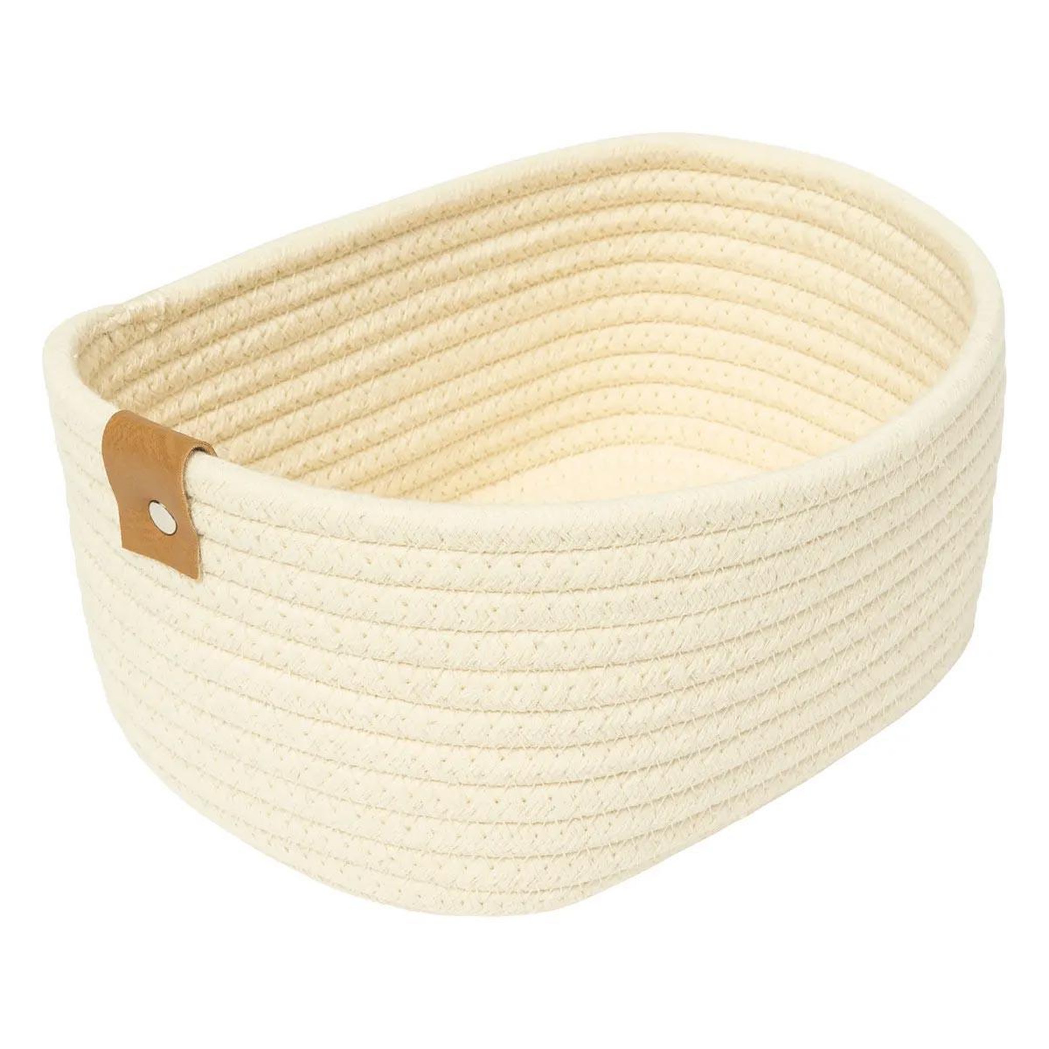 Voir la diapositive 2 : FIVE Lot de 3 paniers de rangement  duo  35cm ivoire