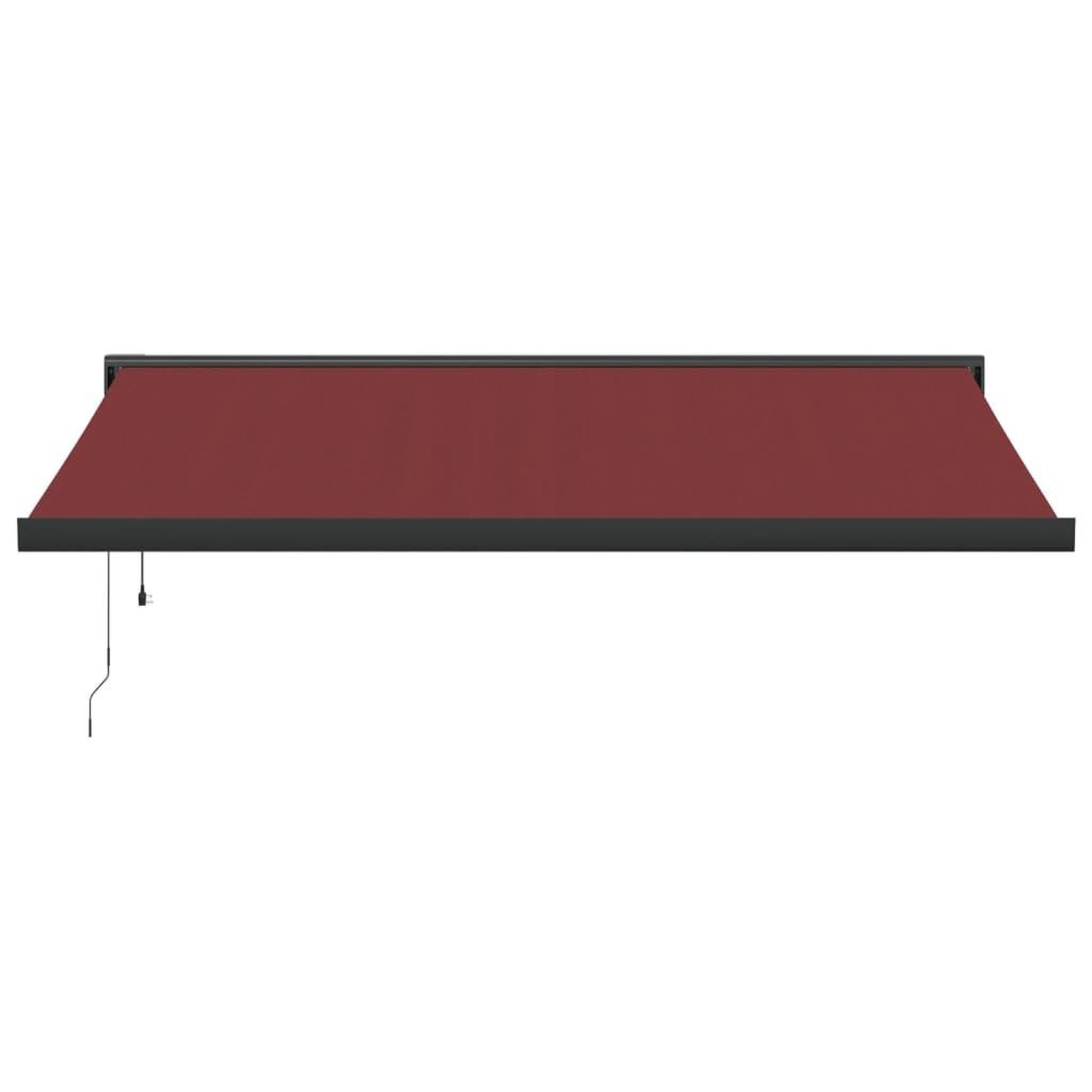 Voir la diapositive 3 : VIDAXL Auvent retractable automatique bordeaux 400x300 cm